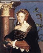 HOLBEIN, Hans the Younger, Portrait of Lady Mary Guildford sf